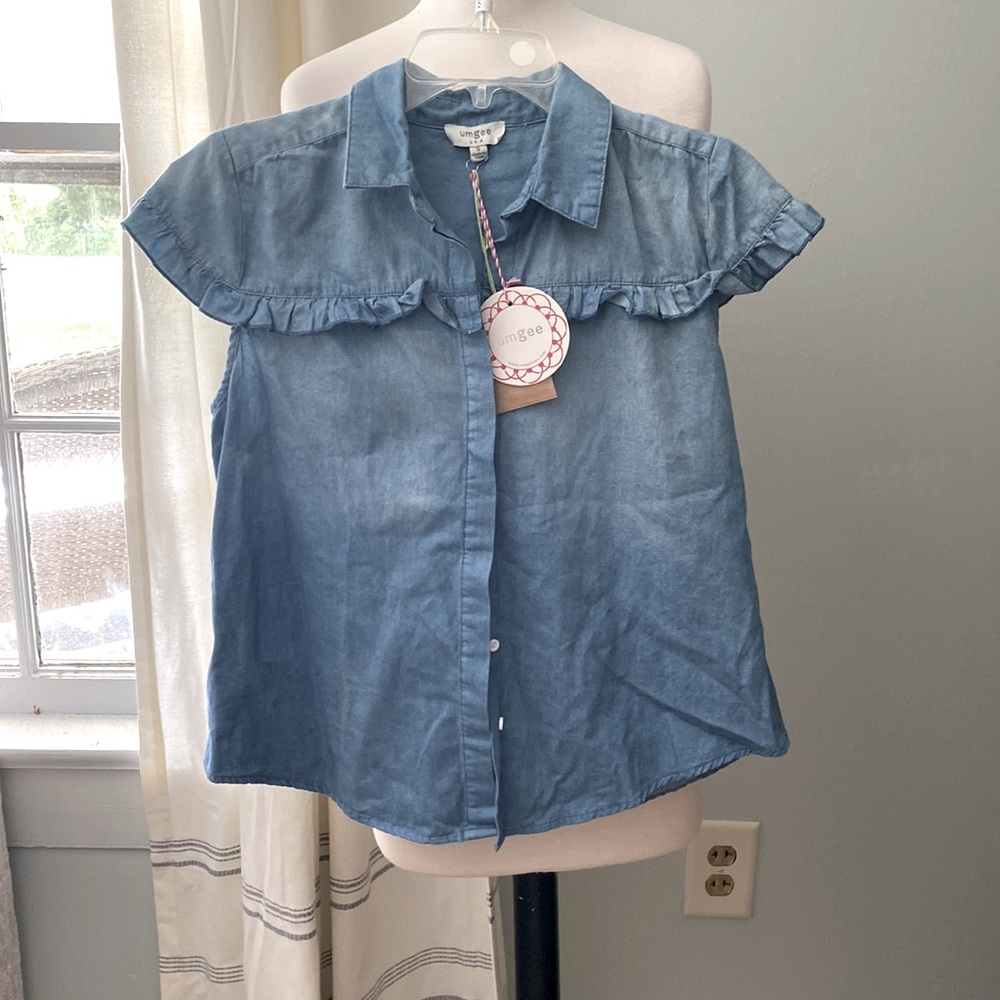 Umgee ruffle detail top Sz Sm